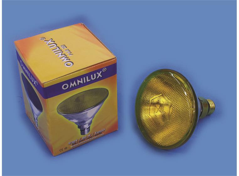 Omnilux PAR-38 230V/80W E-27 FL yellow